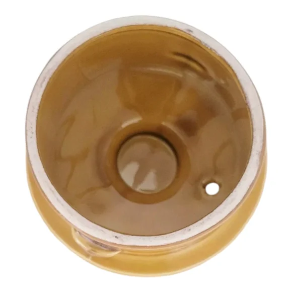 Vintage Harmony House Sears Iron Stone Yellow Gold Coffee Tea Pot with Lid 4267 - Picture 6 of 8